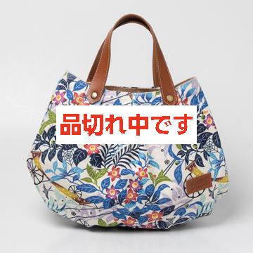【琉球帆布】Morioさんのアートパンプキンバッグ　きらきらシークヮーサー